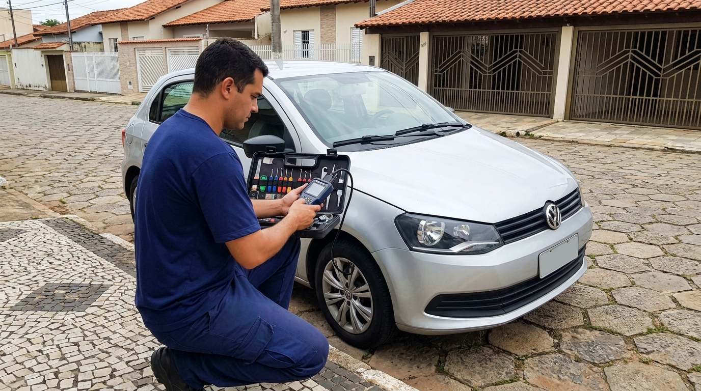 Chave de carro no Setor Bougainville, Anápolis‑GO